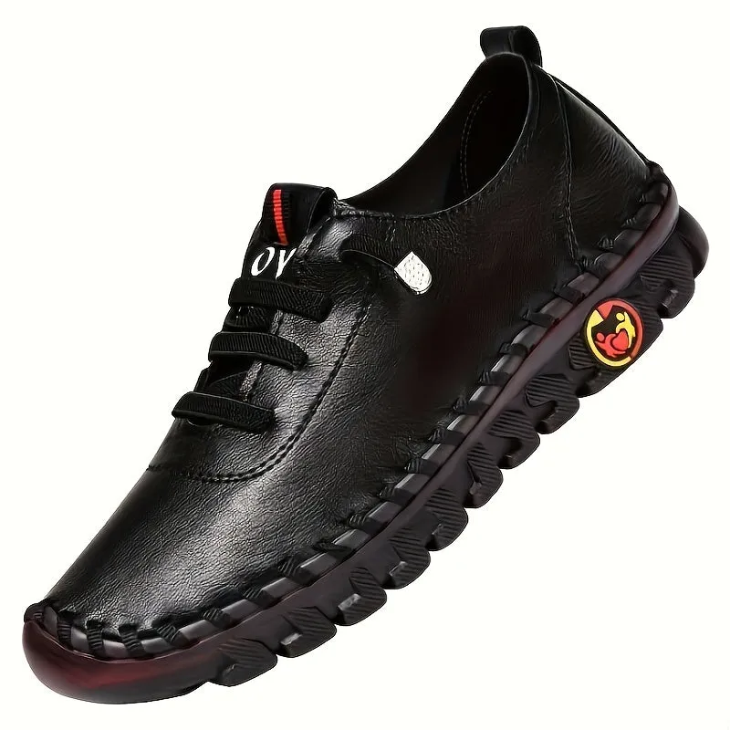 Slip-on loafers van dameslicht synthetisch lederen vrijetijdsschoenen met rubberen zool