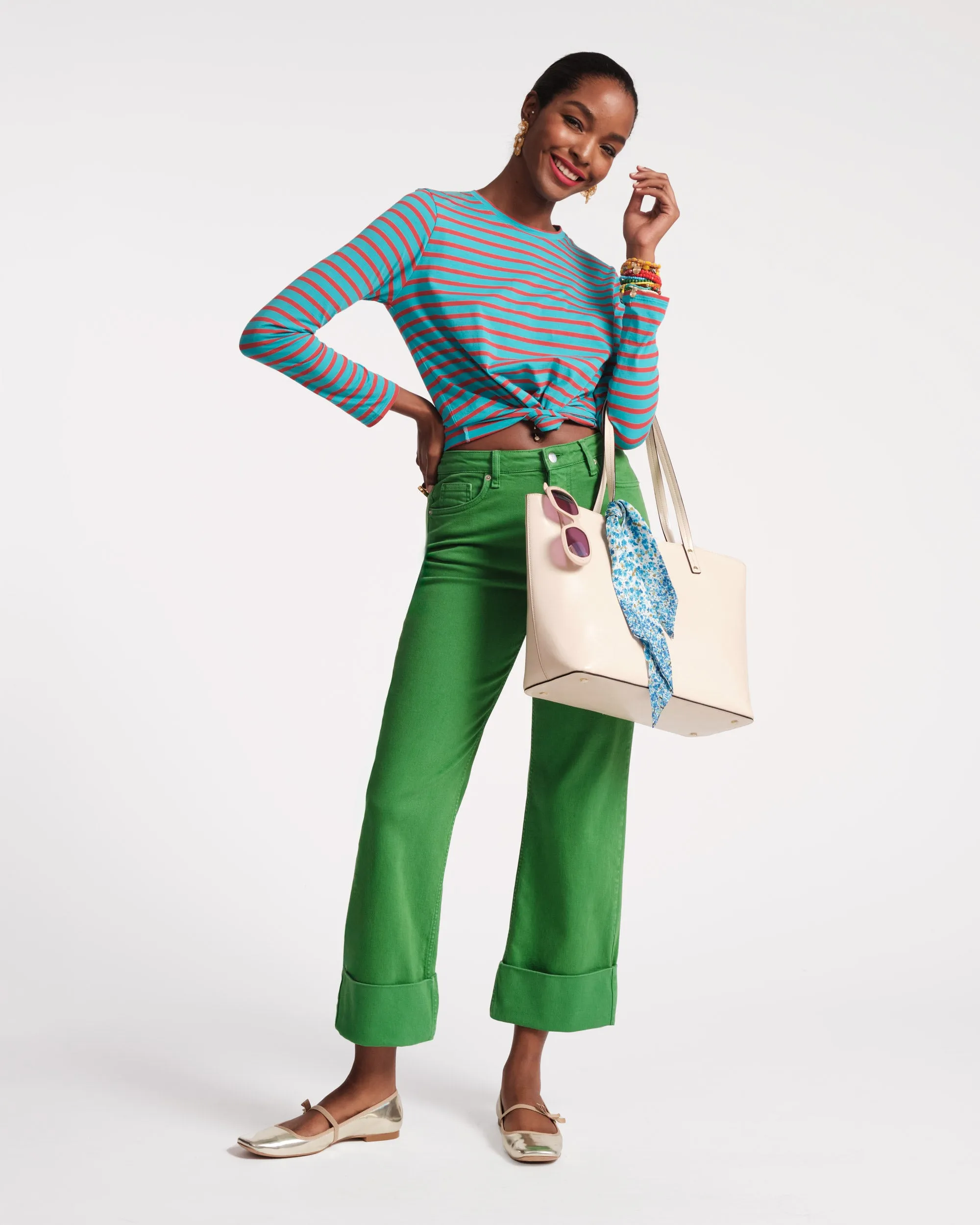 Smarty Cuffed Jeans Green