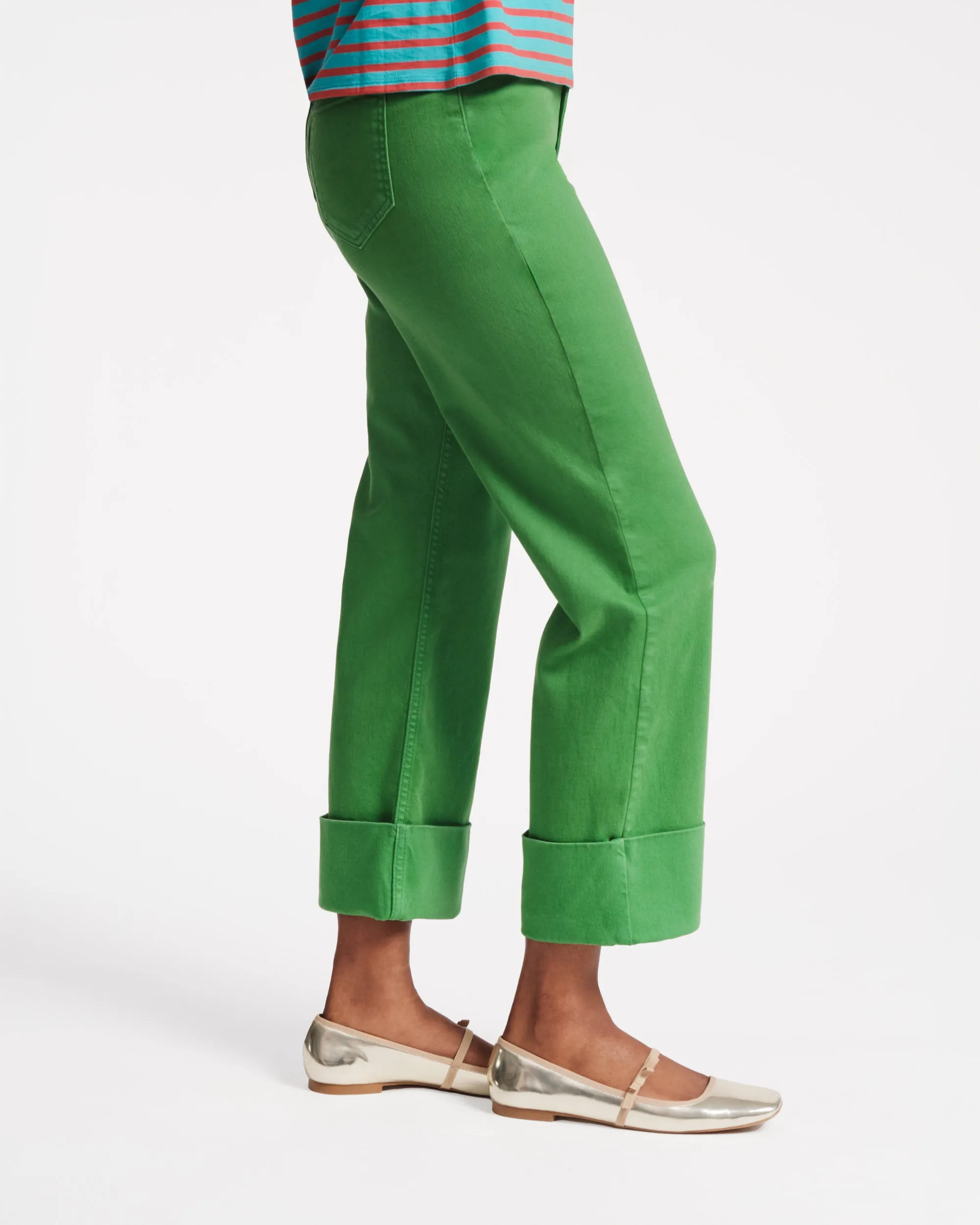 Smarty Cuffed Jeans Green