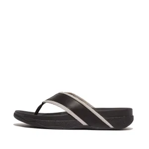 SURFER Men's Webbing/Leather Toe Post Sandals