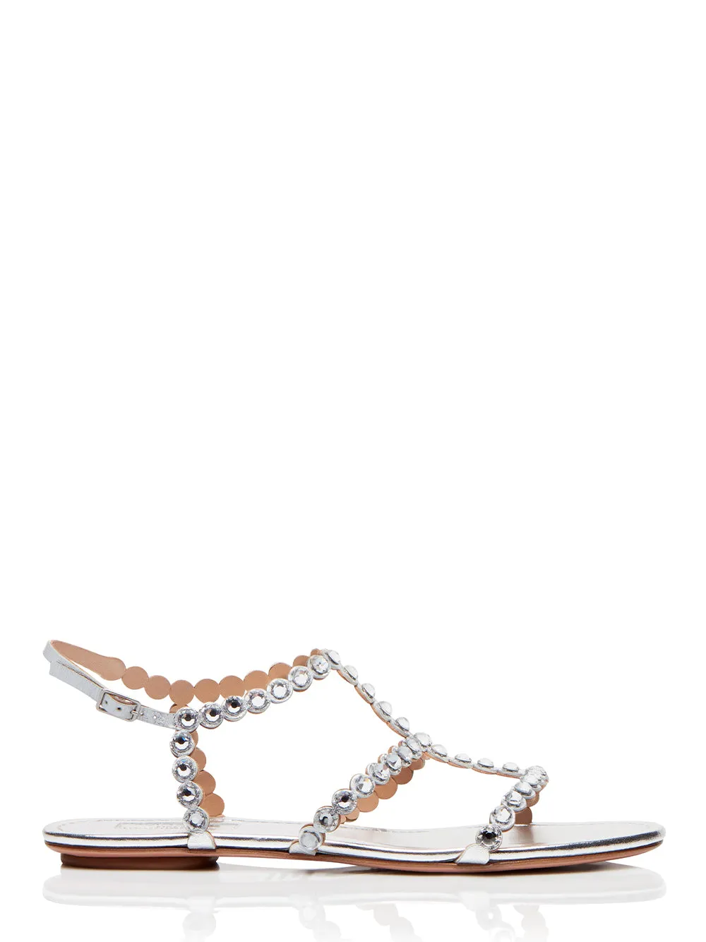Tequila Sandal Flats (Silver)