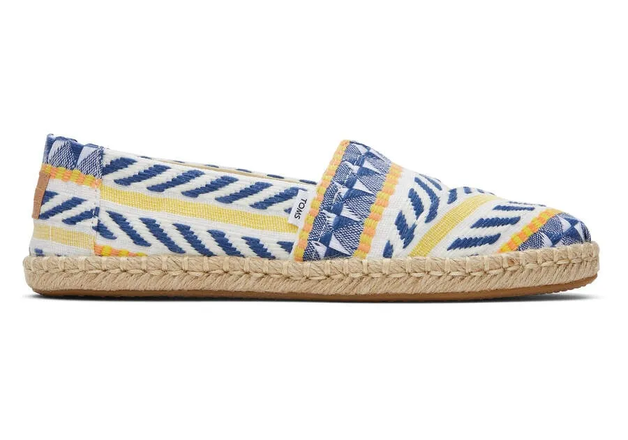 TOMS Womens Alpargata Global Jaquard Rope Espadrille - Natural