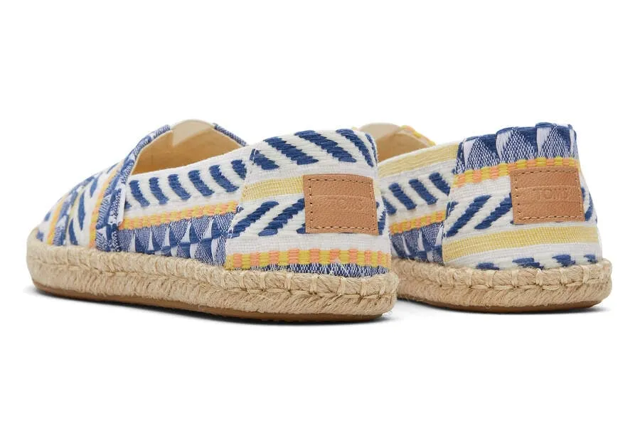 TOMS Womens Alpargata Global Jaquard Rope Espadrille - Natural