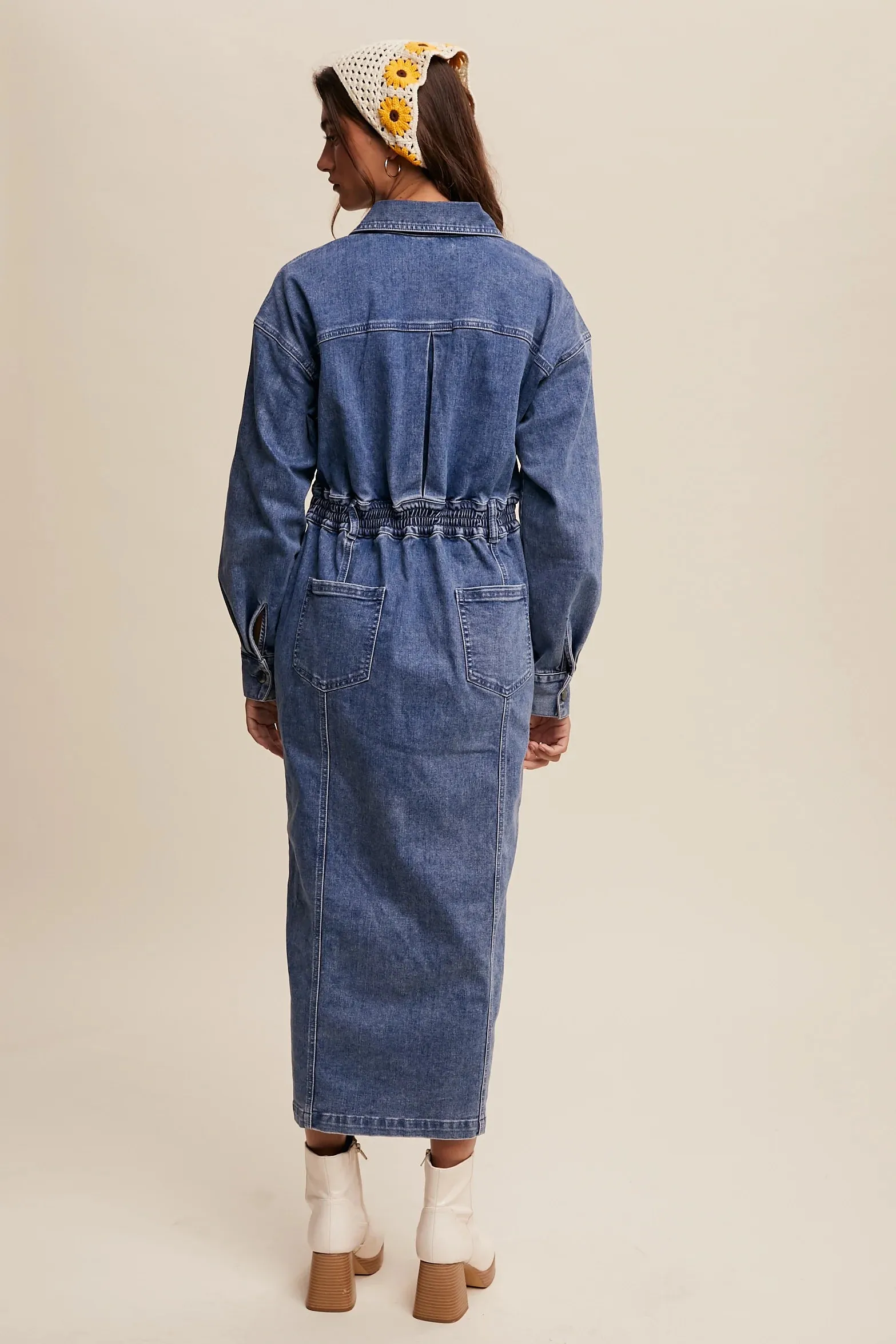 Utility Denim Maxi
