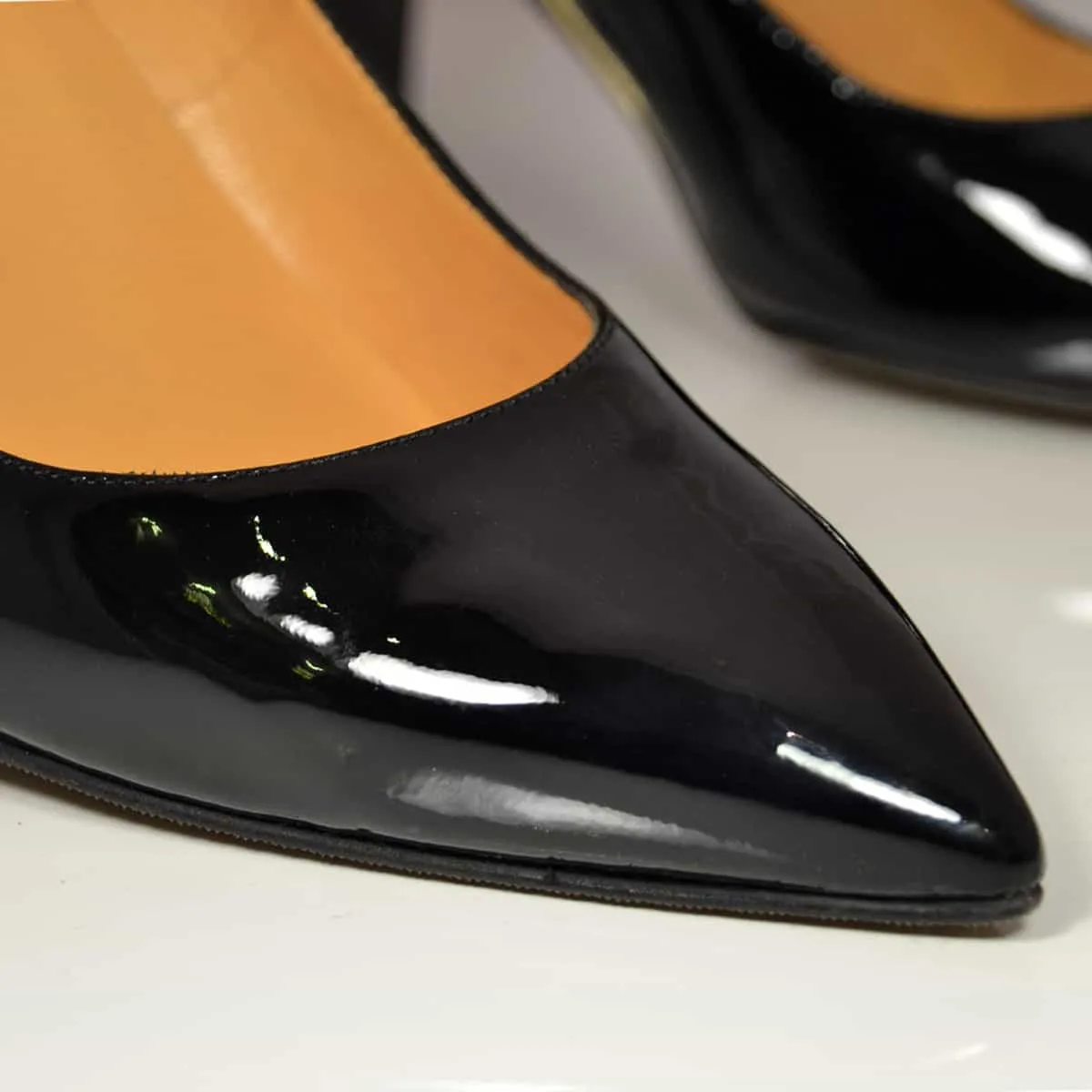Valerie Black Patent Pump