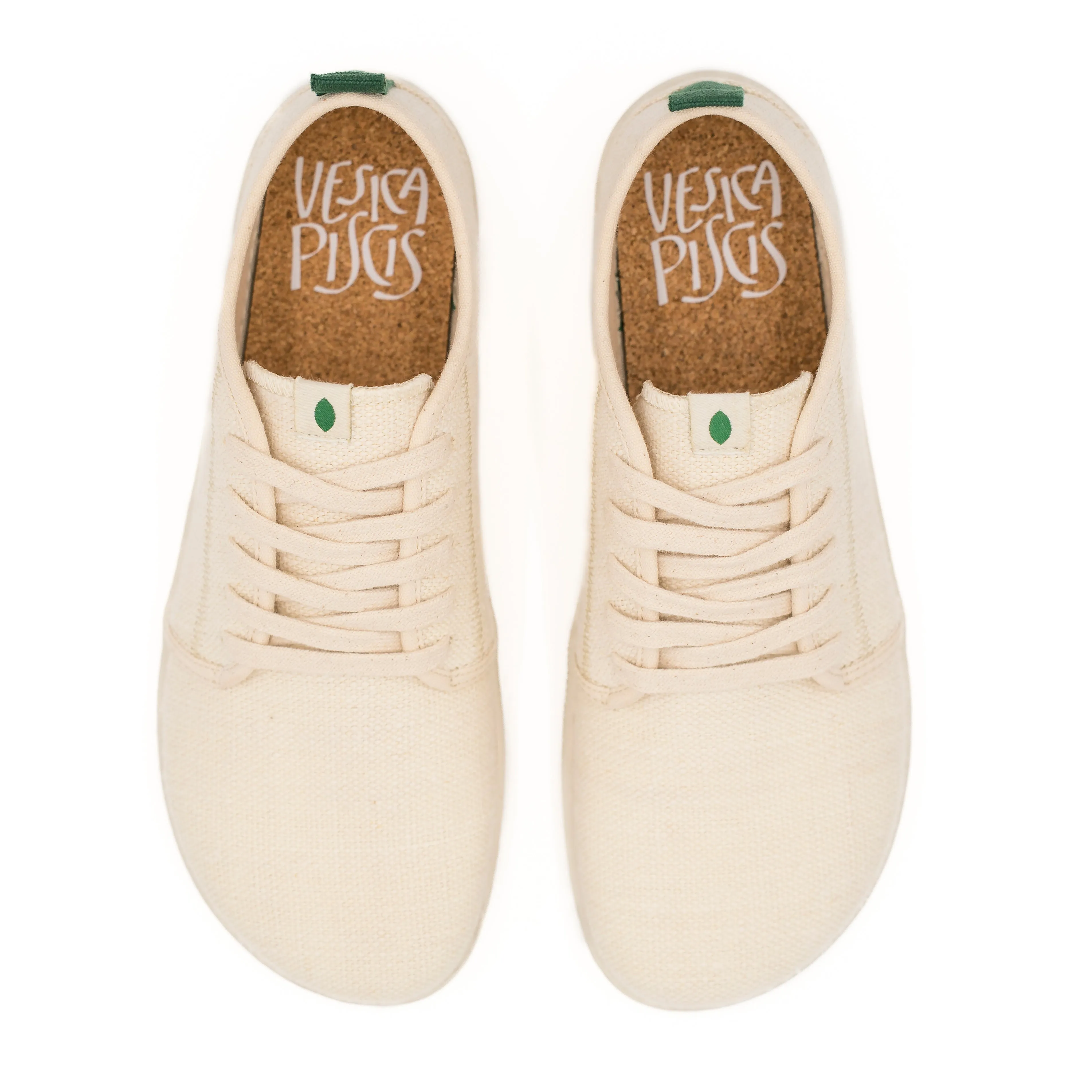 Vegan barefoot white hemp CHA005