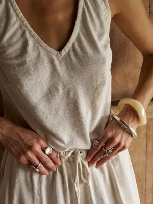 Viv Tank | Wheat | Linen Viscose
