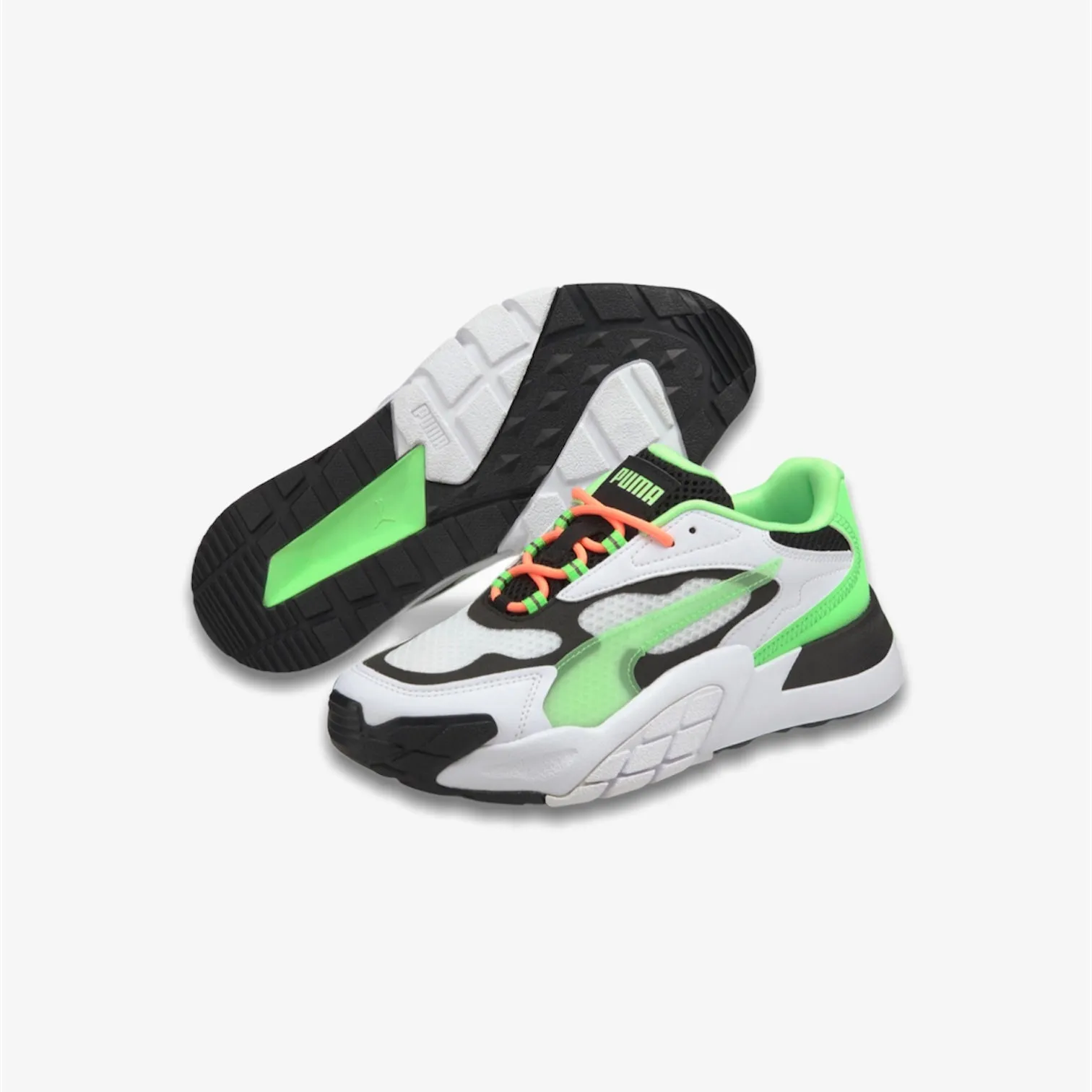 Women's Puma Hendra VR White Elek Green 375122-01