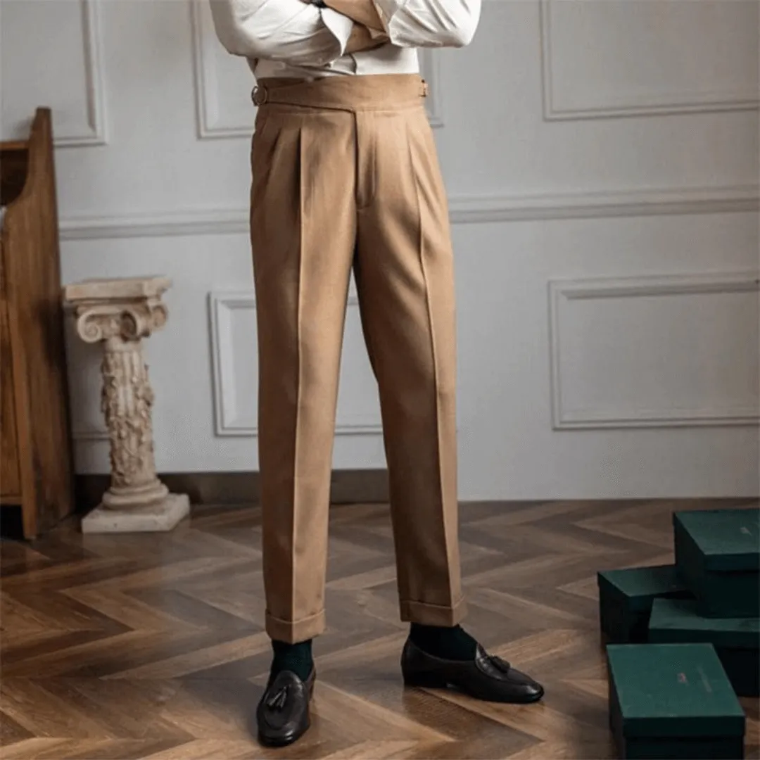 Women's Straight Leg Pleated Trousers