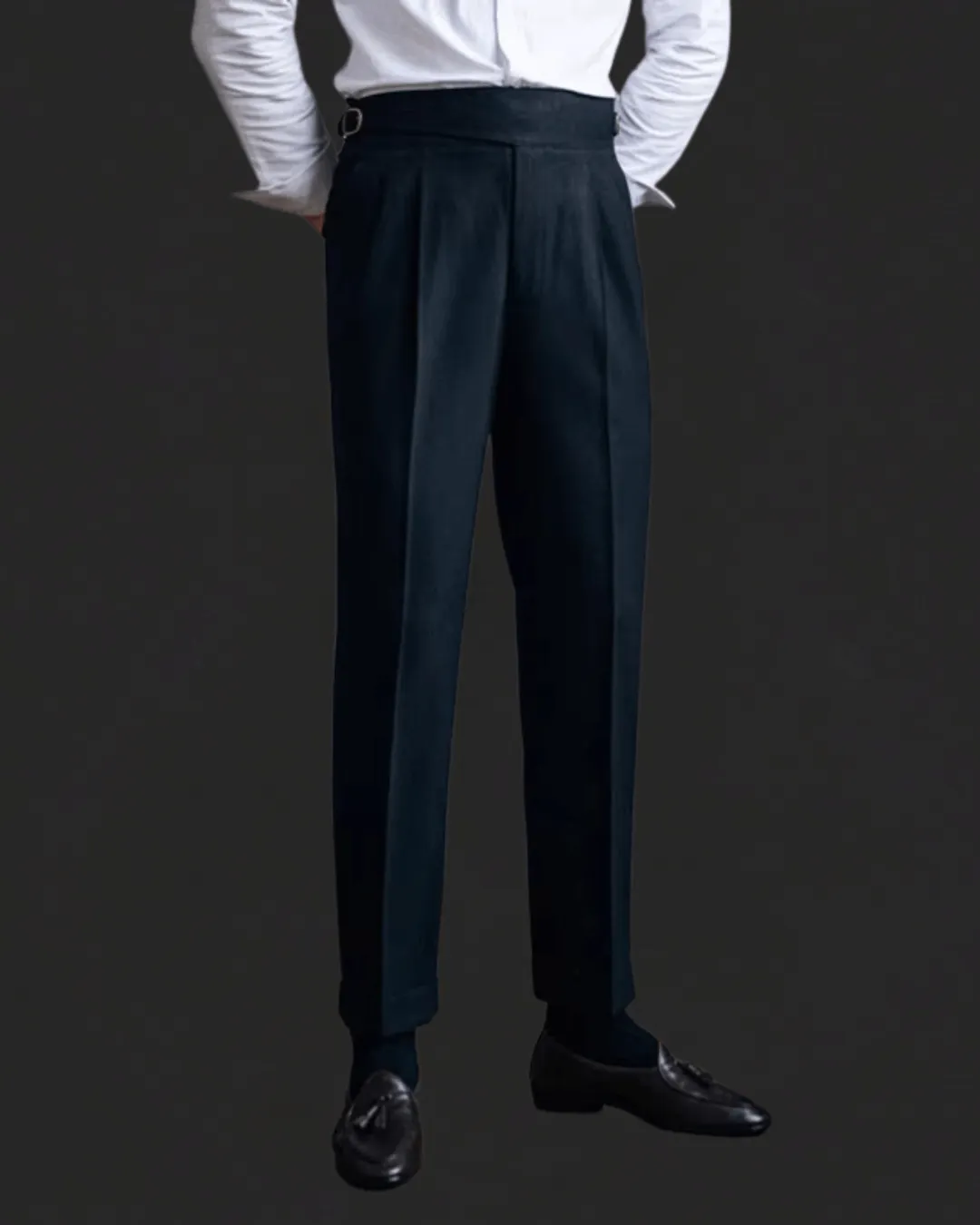 Women's Straight Leg Pleated Trousers
