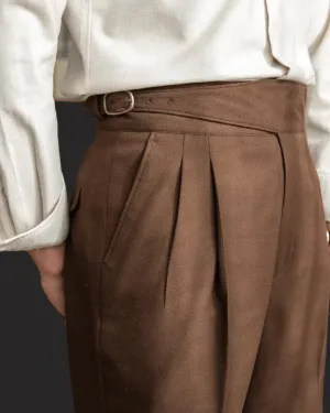 Women's Straight Leg Pleated Trousers